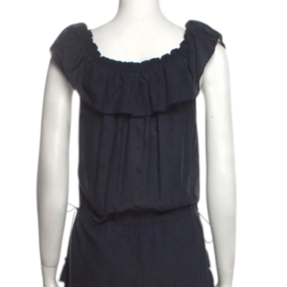 Ulla Johnson Peasant Slouchy Maxi Dress. Navy Blue. Size 0 - Picture 5 of 15